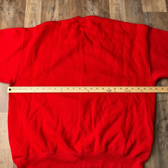 Vintage 90s US Marines Corps Sweatshirt Men's XL Red Parris Island Athletic 5580 - Picture 7 of 9